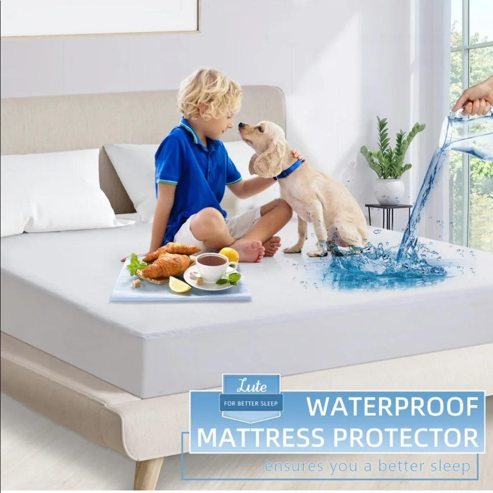 Attn:College Dorm Size - Lute Twin XL Bamboo Waterproof Mattress Cover